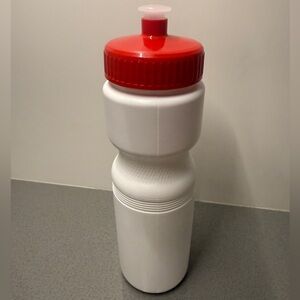 Red and White Water Bottle